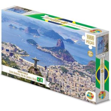 Imagem de QUEBRA-CABEÇA Cartonado Cristo Redentor 1000 Peças - GGB PLAST