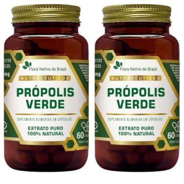 Imagem de KIT 2X Própolis Verde Extrato Seco 60 cápsulas - Flora Nativa