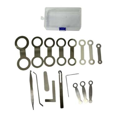 Imagem de Almencla 17 pçs ferramenta de reparo saxofone primavera gancho chave capa ferramentas de manutenção instrumento para saxofones clarinete piccolo oboé