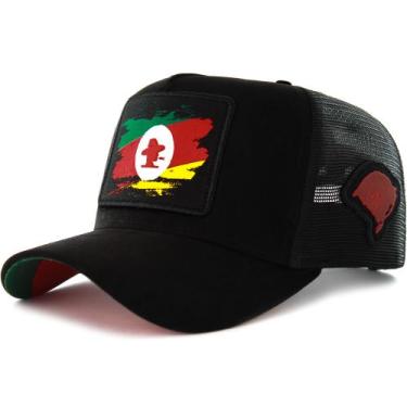Imagem de Boné Sacudido's - Bandeira Rio Grande do Sul - Preto - Sacudidos