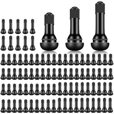 Imagem de Hastes de Válvula de Pneu Tottist TR412/TR413/TR414 - Borracha Preta (