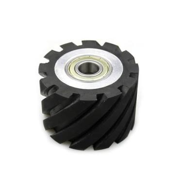Imagem de 1 peça 75x50mm Roda de contato de borracha Esmerilhadeira de suporte traseiro Roda intermediária, G 6201 instalado 12