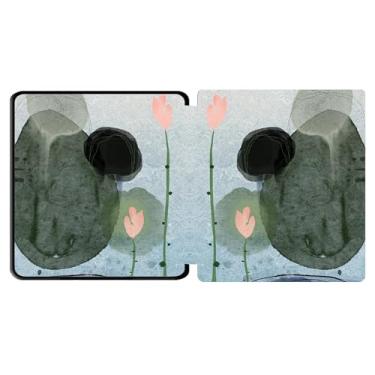 Imagem de Yzlvigrous Capa para Kindle Oasis 9/10ª Geração 2017/2019, Modelo: CW24WI/S8IN4O, TPU de 7 Polegadas TPU Tampa de Casca Traseira com Recurso de Vigília do Sono Automático