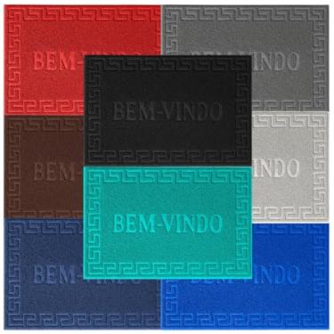 Imagem de 5 Tapetes Capacho Emborrachado Bem Vindo Porta Entrada Casa Apartamento Antiderrapante (5, Variados)