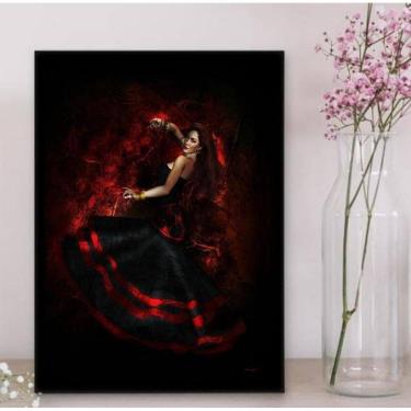 Imagem de Quadro Maria Padilha Pombagira 24X18Cm - Com Vidro Preta