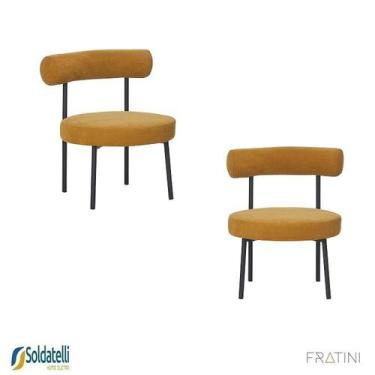 Imagem de Poltrona Design Moma Base Preta ou Champagne Várias Cores - Fratini, D