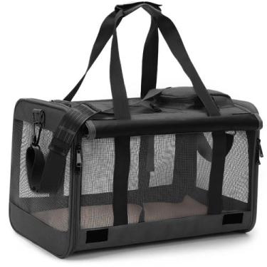 Imagem de Bolsa Transporte Pet Grande Viagem Avião MADOG Wind PRETO