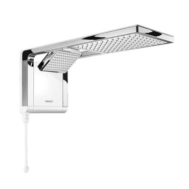 Imagem de Chuveiro Elétrico Acqua Duo Ultra 7800W de Parede com Ducha Direcionável Branco e Cromado Lorenzetti 220V
