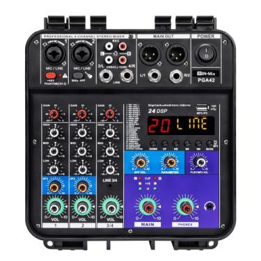 Imagem de Mesa de som amplificada W IN-MIX 150W 4 canais Bluetooth USB