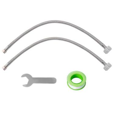 Imagem de Linha de alimentação de água para vaso sanitário SUNGATOR 41 cm em aço