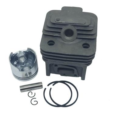 Imagem de Kit Cilindro Pistão Anéis Roçadeira Importada 52cc 44mm