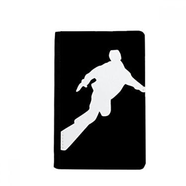 Imagem de Skateboarding Sport Black Outline Suporte para passaporte Notecase Burse Capa carteira porta-cartões