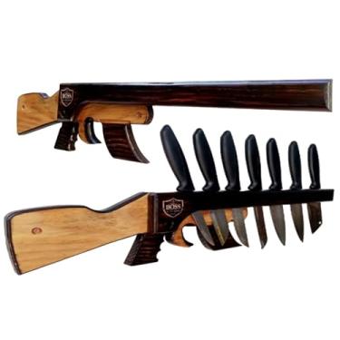 Imagem de Porta Facas de parede Modelo Rifle AK-47