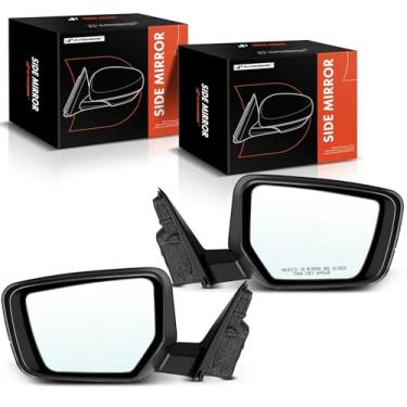 Imagem de A-Premium Par (2) espelhos retrovisores elétricos do lado do motorista e do passageiro - compatível com Chevrolet Impala 2014-2019 - Não aquecido, dobrável manual, espelho retrovisor externo liso