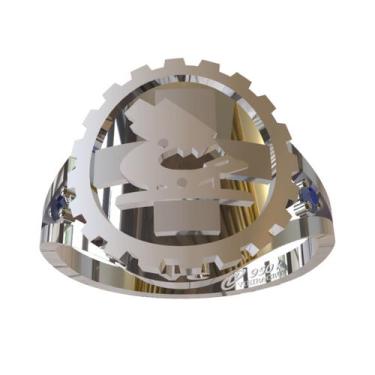 Imagem de Anel De Formatura De Biomedicina Em Prata 950k - Vieira Cruz Joias, Pr