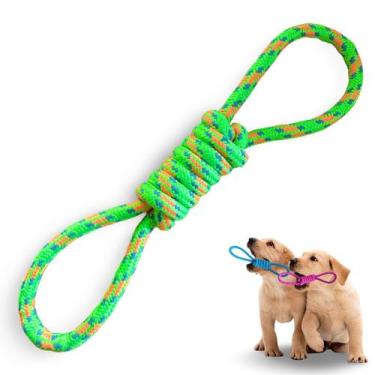 Imagem de Brinquedo Pet Corda Resistente Forte Interativo para Cachorro Cães Cor