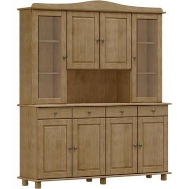 Imagem de Cristaleira Madeira Maciça 8 Portas 169 cm 8963 Freijo Milani Store, F