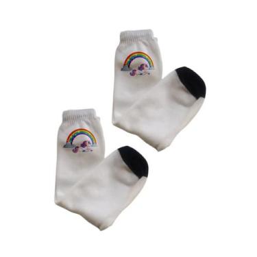 Imagem de Meia LGBT+ Orgulho Unicórnio Arco Iris - LOJAS ÁUREA