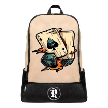 Imagem de Mochila Escolar Pega a Visão Estampado Baralho Masculina-Masculino
