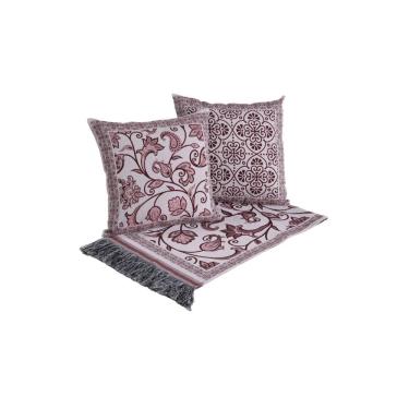 Imagem de Kit Peseira Grécia 5 Peças King 60% Algodão - 40% Poliéster Tecido Jacquard Acompanha A...