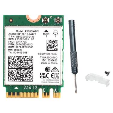 Imagem de REKONG WiFi 6 AX200NGW M.2 2230 Placa de rede WiFi banda dupla 160MHz MU-MIMO 802.11AC AX 3000Mbps 2,4Ghz 5Ghz BT5.1 AX200 Adaptador OFDMA suporta vPro Miracast apenas para Windows 10, 64 bits