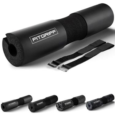 Imagem de Fitgriff Almofada de impulso de quadril com barra para agachamentos, pulmões e pontes de glúteos – Almofada de halterofilismo para proteção de pescoço e ombro – Serve para barras olímpicas e padrão