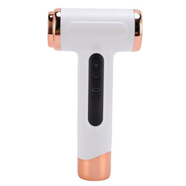 Imagem de Asixxsix Secador de Cabelo Sem Fio, 30000 Rpm Motor de Alta Velocidade Secador de Sopro Iônico Negativo Com USB Carregamento Rápido 3 Temp (Branco)