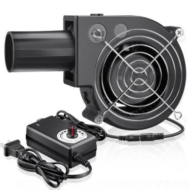 Imagem de Ventilador de churrasco WDERAIR 97 mm x 33 mm 12 V com plugue AC 120 V