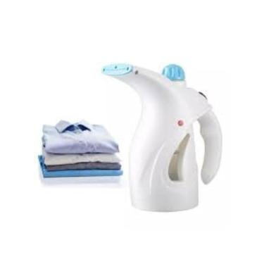 Imagem de Vaporizador de Roupas Portátil, Branco e Azul, para Passar Roupa a Vapor, com Reservatório de Água