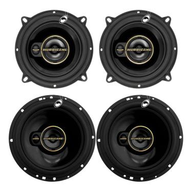 Imagem de Kit Alto Falante Porta Dianteira e Traseira Hurricane Aurum 220W RMS