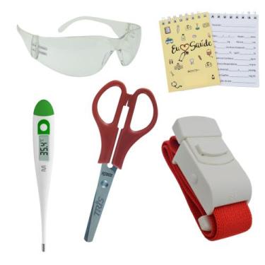 Imagem de Kit Enfermagem Top Cores Premium Completo Estagio - Love Saude, VINHO 