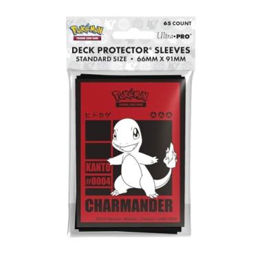 Imagem de Ultra PRO - Charmander 65ct Deck Protector® Sleeves for Pokémon | Collector Gift, Gaming Accessories, Tournament-Ready Sleeves, Pokémon Fan Gear, Trading Card Protection, Card Game Supplies