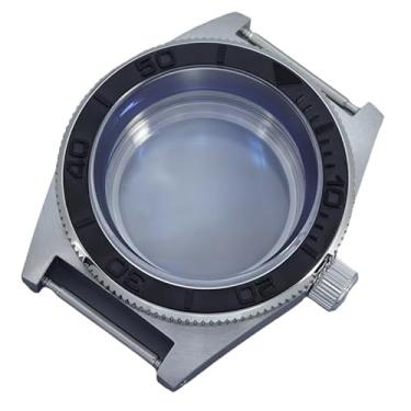 Imagem de Caixa de relógio mecânica à prova d'água vintage de aço inoxidável para relógio Seiko Nh34 Nh35 Nh36 Nh38 Movimento 62MAS, tampa inferior de vidro 14, Caixa de relógio de luxo