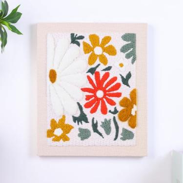 Imagem de Harimau Kit de agulha de perfuração de bordado com moldura 65251, kits de bordado para iniciantes, tecido de agulha de perfuração com padrão, passador, fios, argolas de bordado e furador de tapete