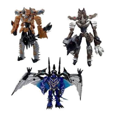 Imagem de Boneco Super Charge Robot Tiranossauro Pterossauro Vira Robô - Toys & 