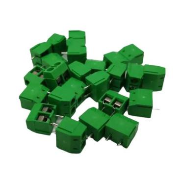 Imagem de Terminais Conectores PCB Vermelho Azul Verde Preto Com Espaçamento De 