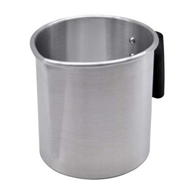 Imagem de F Fityle Pote para fazer velas, 1,2 L, panela de derretimento de cera projetada com cabo resistente ao calor, jarro de fabricação de velas de alumínio