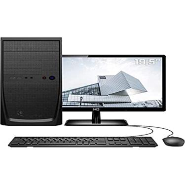 Imagem de Computador Completo Home and Business Intel Core i3 RAM 4GB HD 500GB Monitor 19.5' LED Quantum, PRETO, Média, 37817