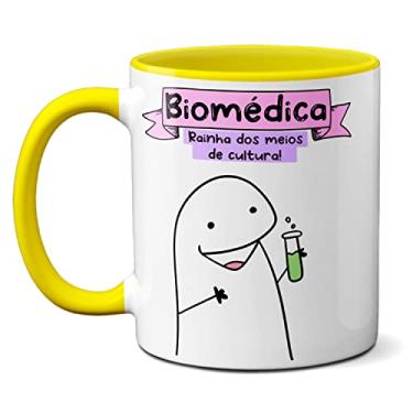 Imagem de Caneca Biomédica Rainha Dos Meios De Cultura! Presente Fofo (Amarela)