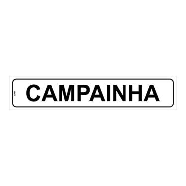 Imagem de Placa de Sinalização Campainha Tamanho:5X25CM