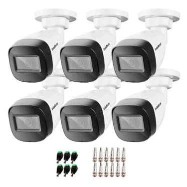 Imagem de Kit 06 Câmeras Intelbras Vhd 3230 B Sl Bullet Starlight Full Hd 1080p com Ir 30m tecnologia Hdcvi e visão noturna colorida + conectores