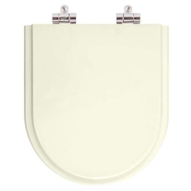 Imagem de Assento Sanitário Poliester Soft Close Smart Pergamon (Bege Claro) para vaso Celite