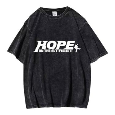 Imagem de Camiseta J-Hope Solo vintage estampada lavada streetwear camisetas vintage unissex para fãs, 2, G