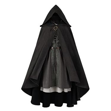 Imagem de Elden Ring Melina Figure Cosplay Costume Halloween Dress Uniform Cape Cloak Full Sets Suit for Women (Full Sets, Women-M)