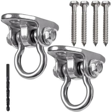 Imagem de IOH Conjunto de 2 ganchos de balanço resistentes com fivelas em U