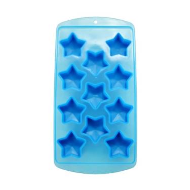 Imagem de Fairly Odd Novelties Forma de estrela flexível para 11 cubos de gelo em borracha azul, presente novidade, tamanho único