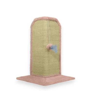 Imagem de Arranhador Gato Proteção Canto de Sofás Base Externo Brinquedo Bolinha