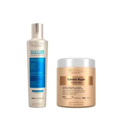 Imagem de Select One Prohall 300ML + Máscara Extreme Repair 500g - Prohall Cosme