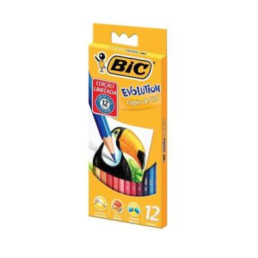 Imagem de Lapis De Cor 12 Cores  Bic Evolution Ponta Mais Resistente