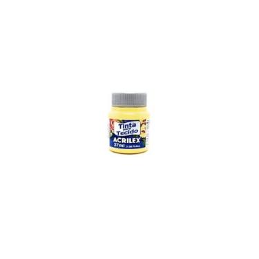 Imagem de Tinta Para Tecido Fosca 37ml - Acrilex artesanato,  AMARELO CANARIO 37